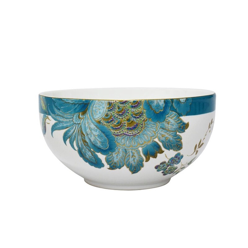 Service de table en porcelaine Eliza 16 pièces de 222 Fifth, bleu sarcelle