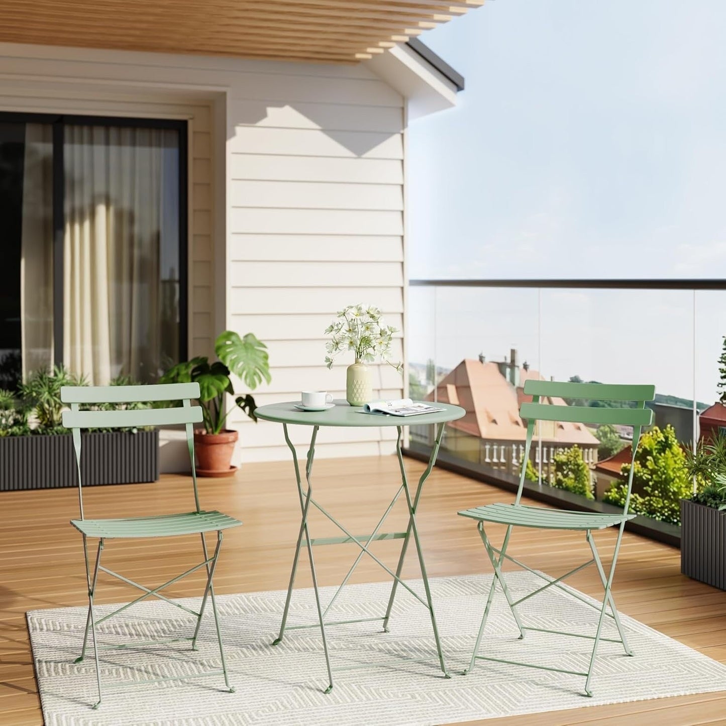 Ensembles de bistro pour terrasse en 3 pièces