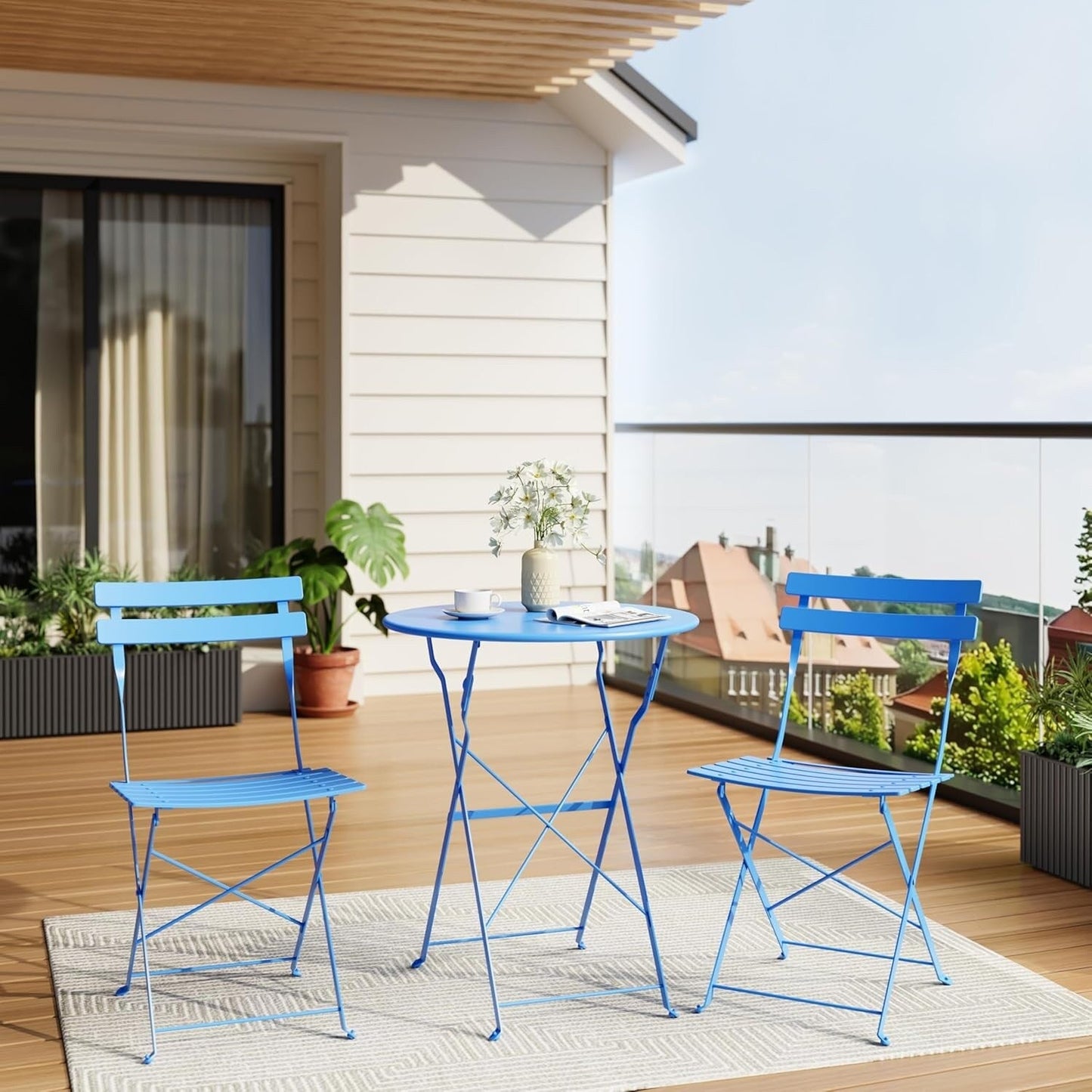 Ensembles de bistro pour terrasse en 3 pièces