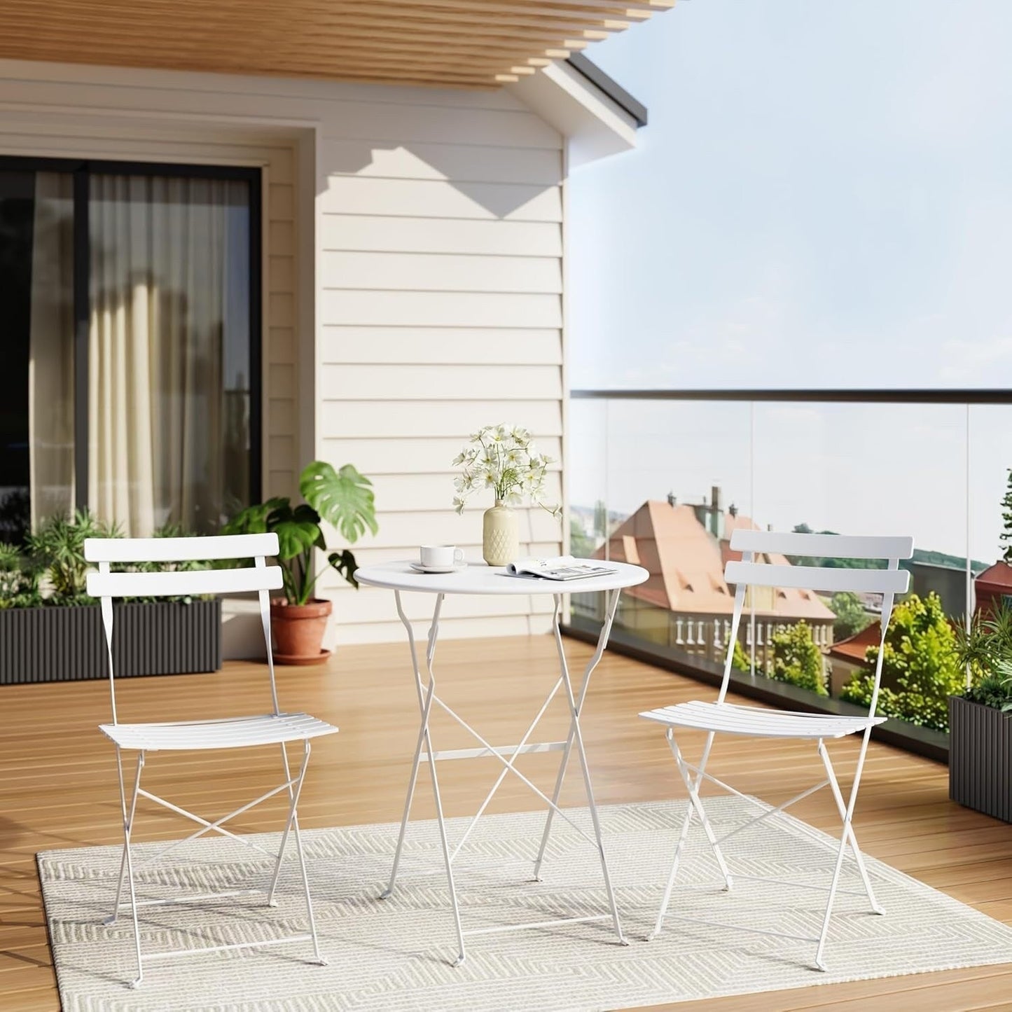 Ensembles de bistro pour terrasse en 3 pièces
