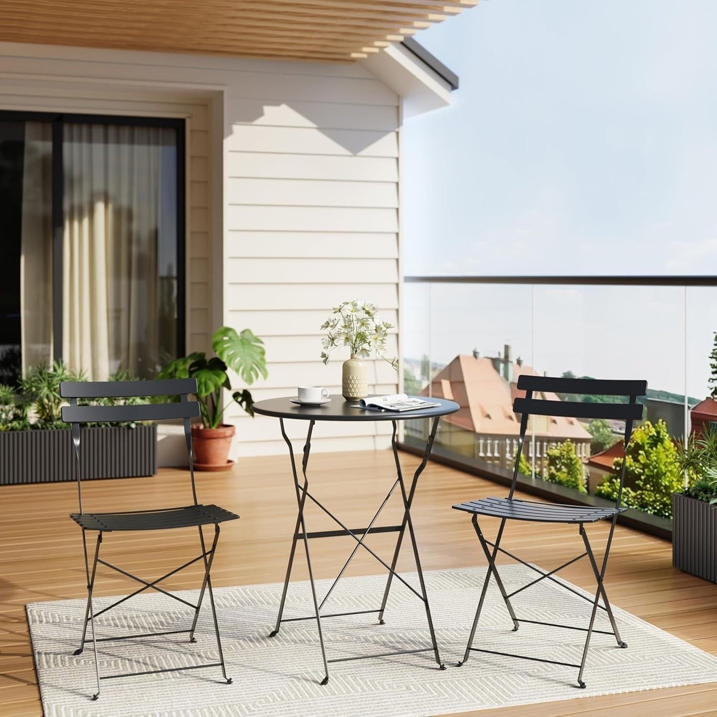 Ensembles de bistro pour terrasse en 3 pièces