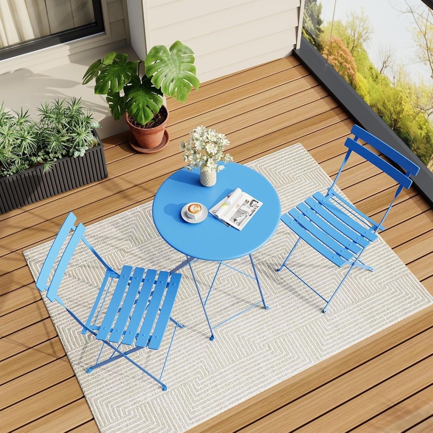 Ensembles de bistro pour terrasse en 3 pièces