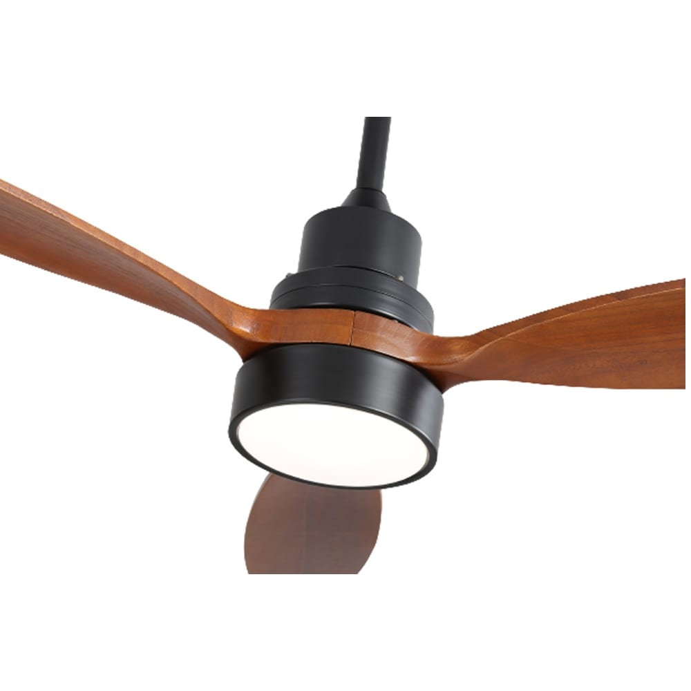 Ventilateur de plafond à LED intégré de 48 et 52 pouces avec éclairage et télécommande, moteur à courant continu réversible.