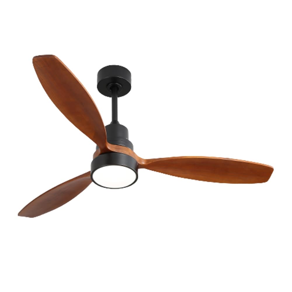 Ventilateur de plafond à LED intégré de 48 et 52 pouces avec éclairage et télécommande, moteur à courant continu réversible.