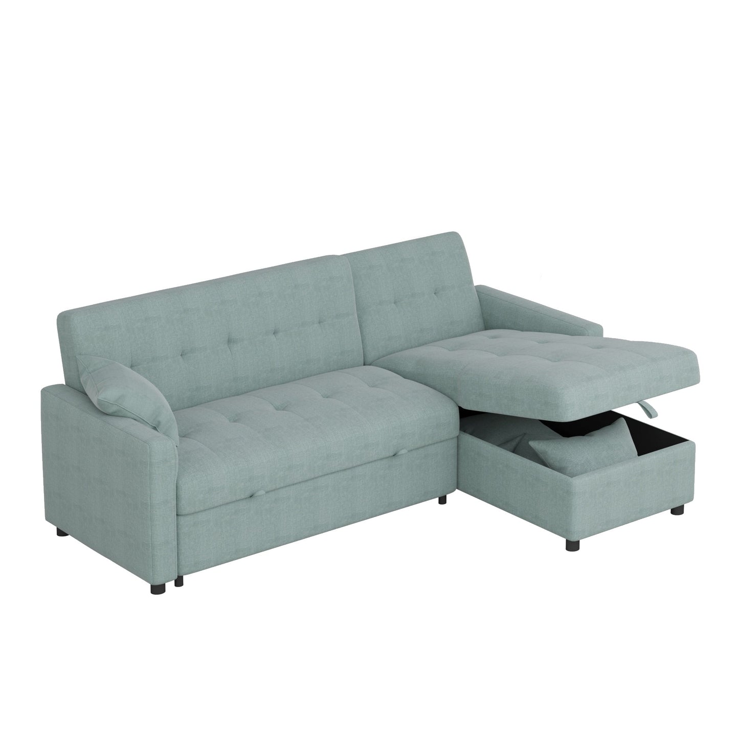 Canapé-lit et chaise longue réversibles de 208 cm de large
