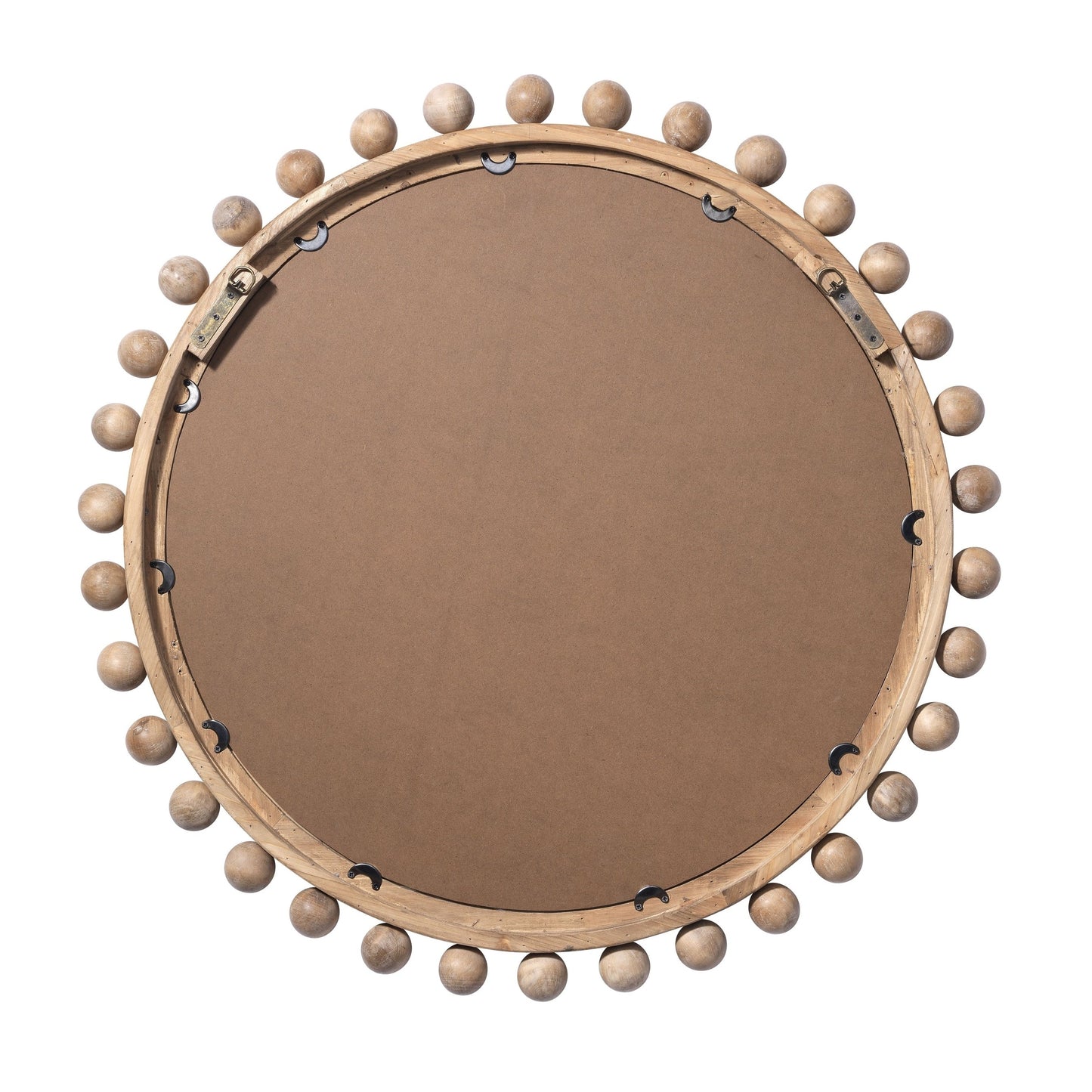 Alden Décor Miroir rond en bois Orion, naturel