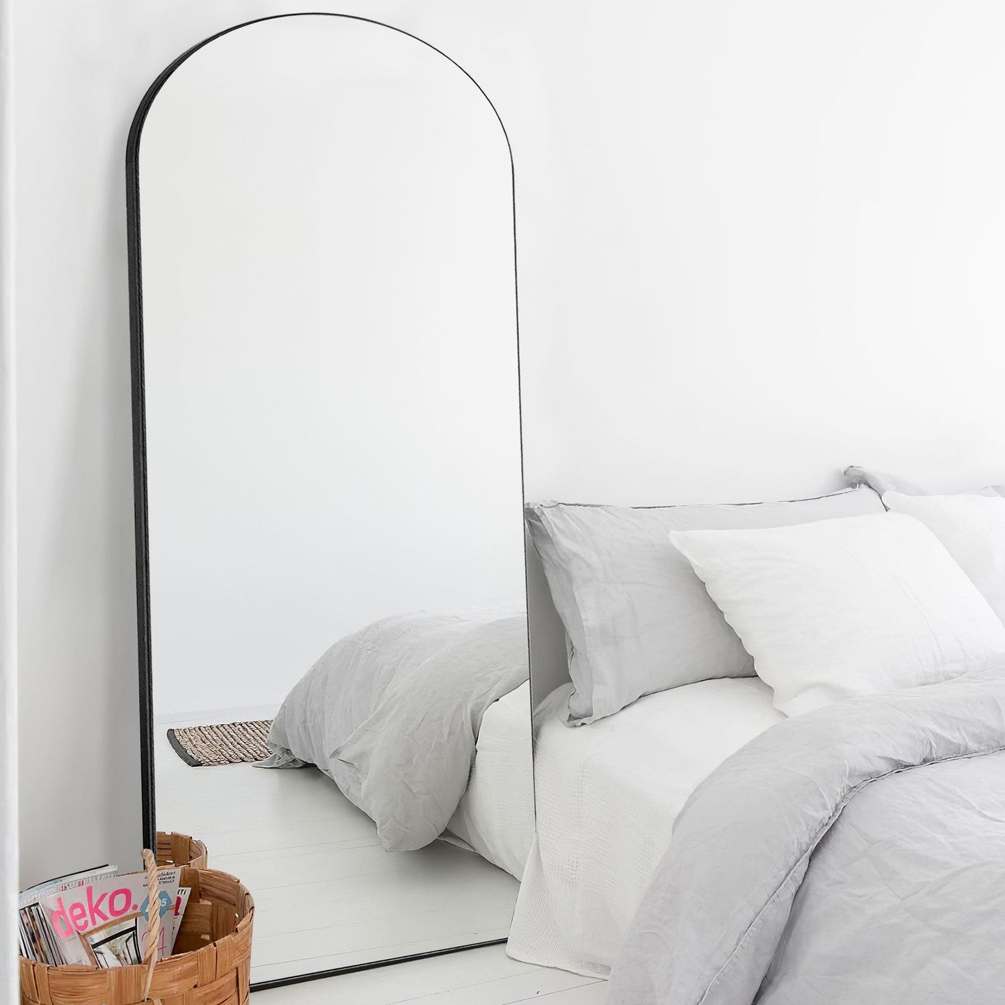 Grand miroir moderne à arche