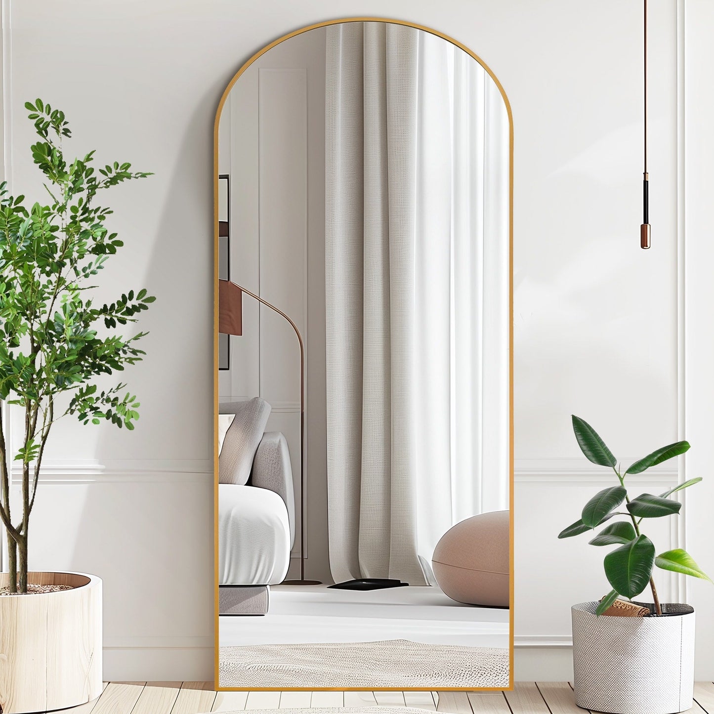 Grand miroir moderne à arche