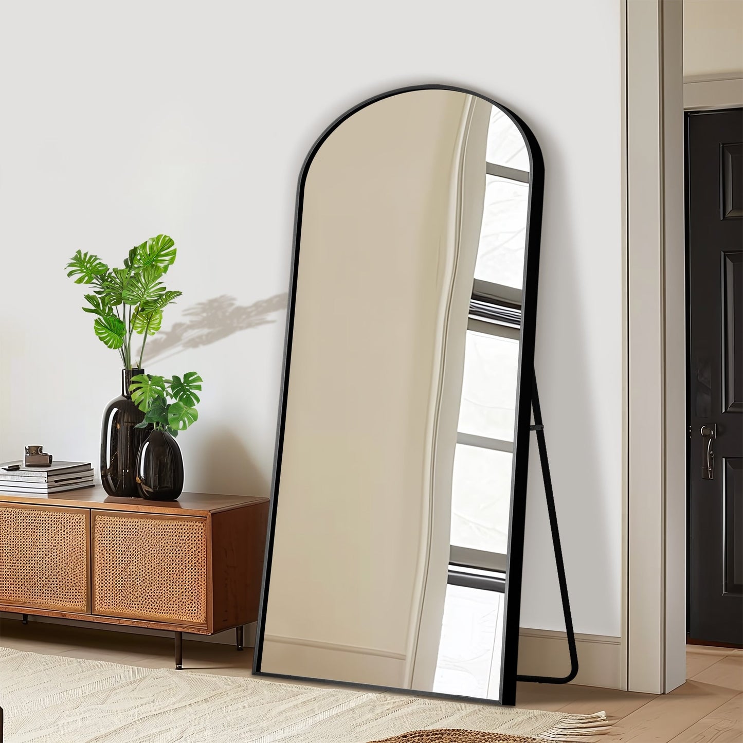 Grand miroir moderne à arche
