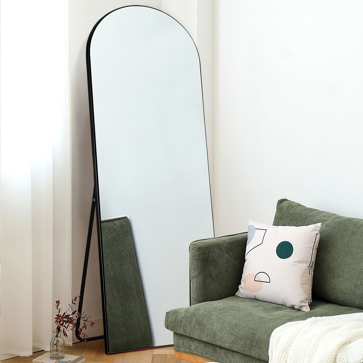 Grand miroir moderne à arche