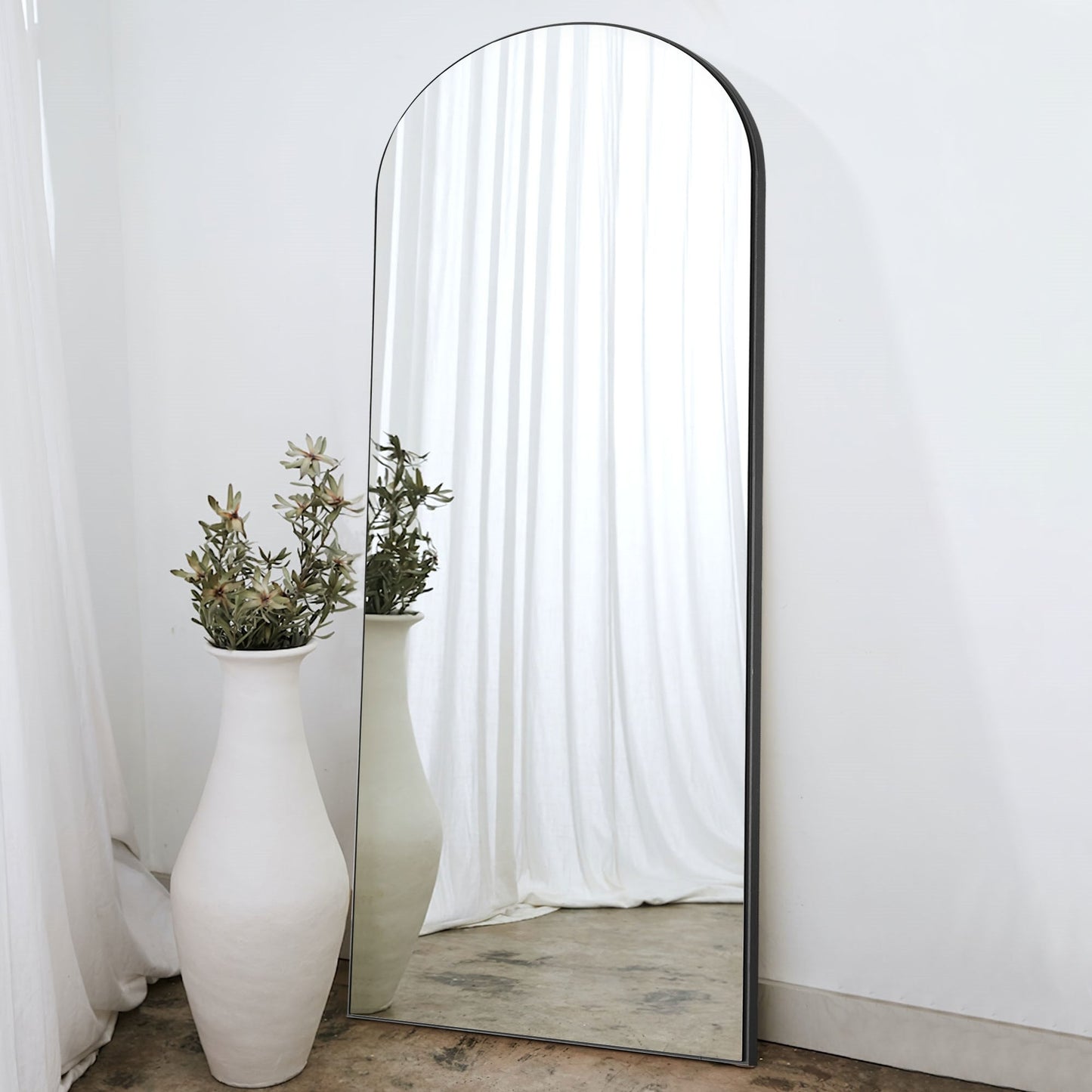 Grand miroir moderne à arche