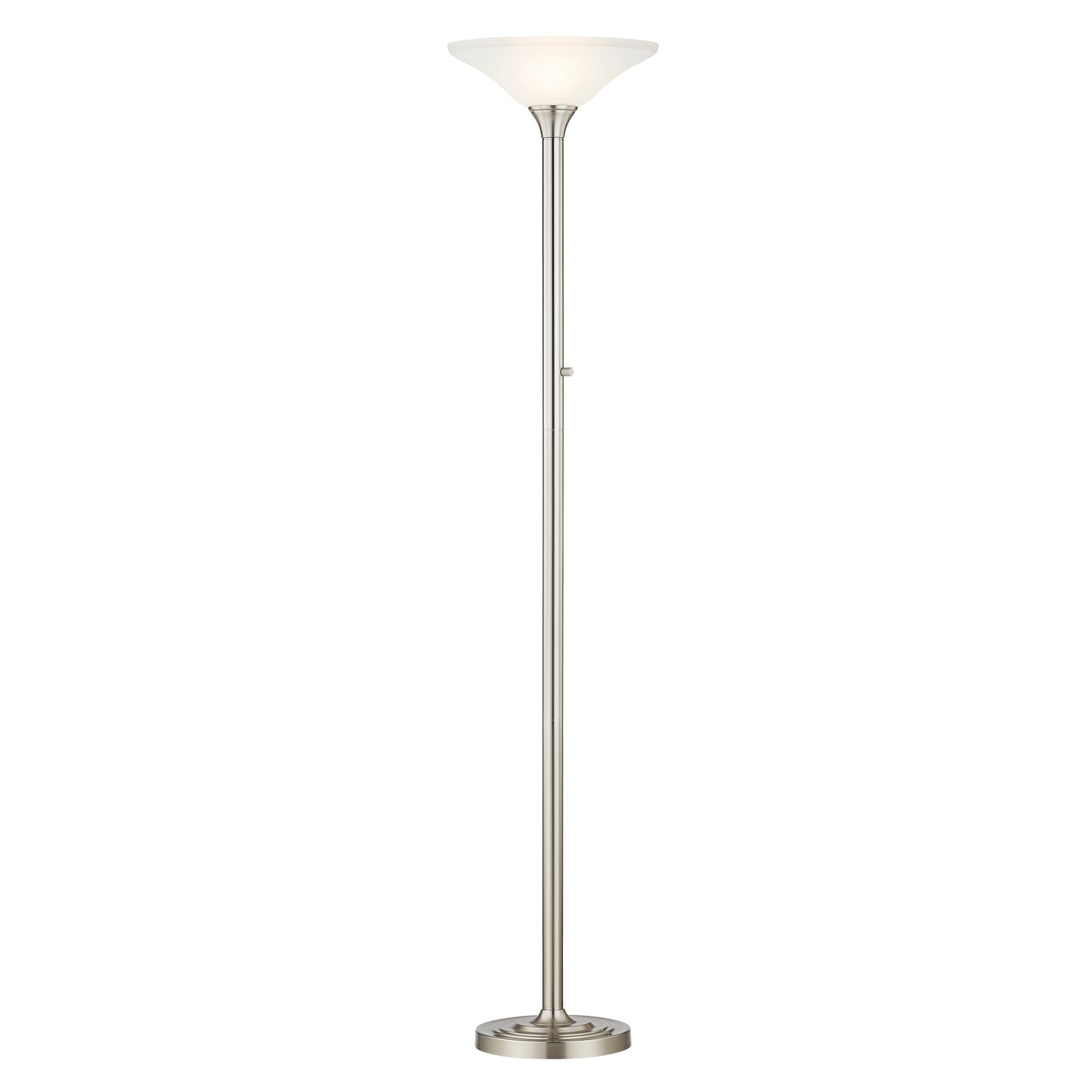 Artiva USA 71 Lampe Torchiere LED à Pied avec Abat-Jour en Verre Martelé - 71