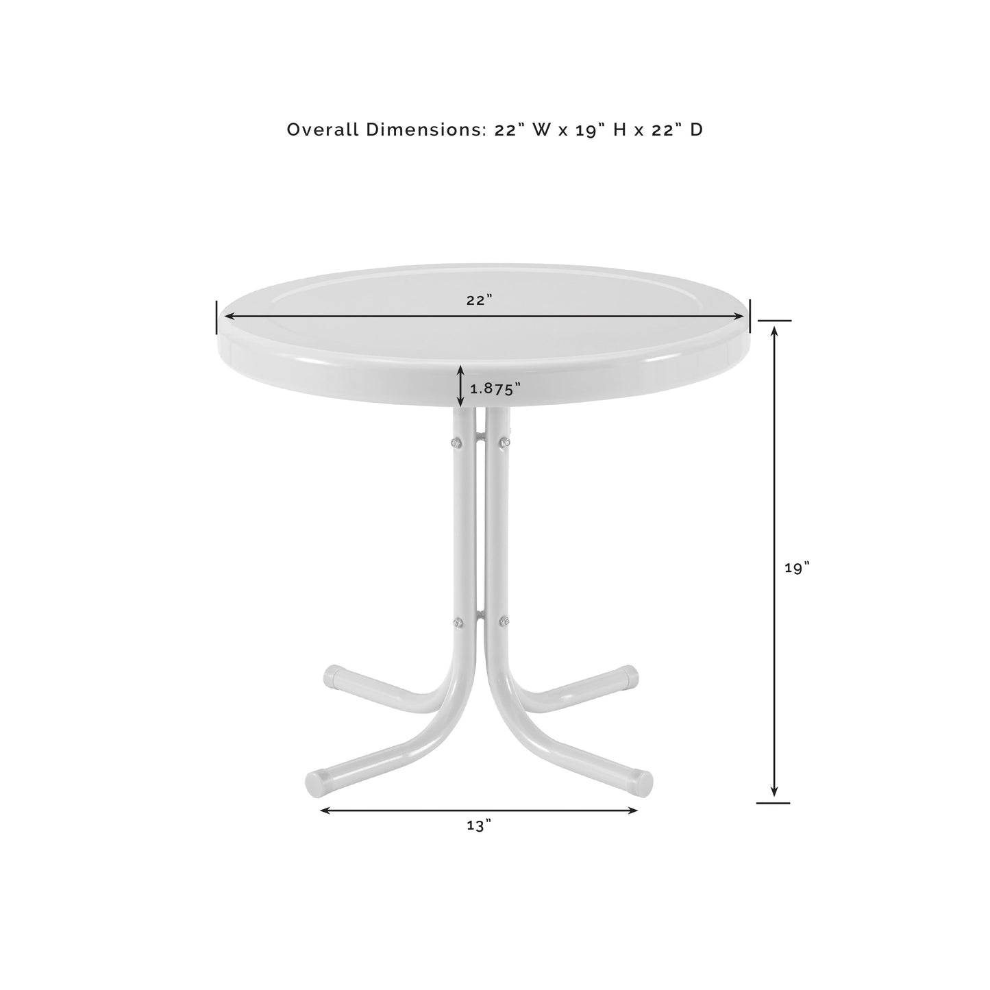 Ensemble de 3 chaises d'extérieur Crosley Bates - 84 L x 22 P x 35 H (les dimensions sont en pouces)