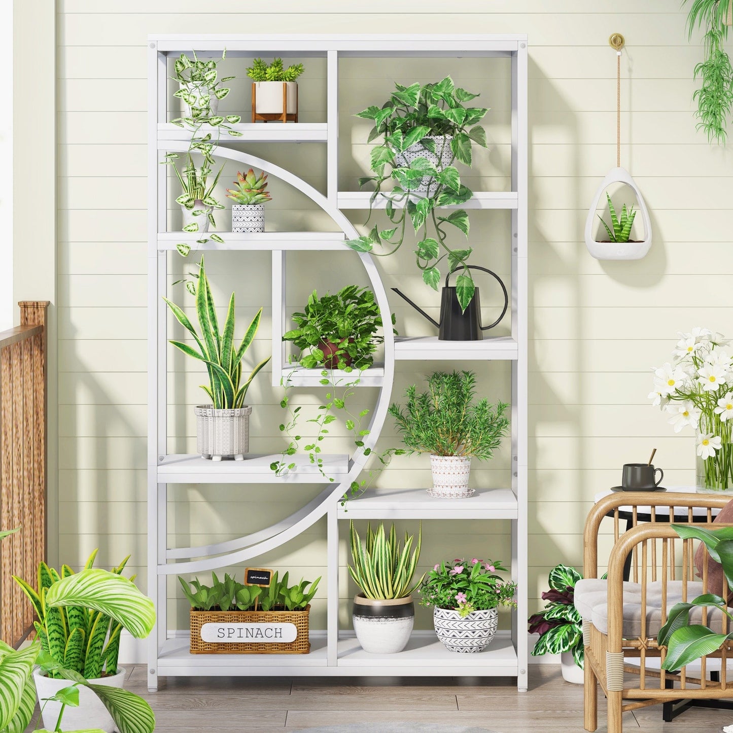 Étagère à livres 5 niveaux, style industriel, pour chambre à coucher, salon, bureau à domicile