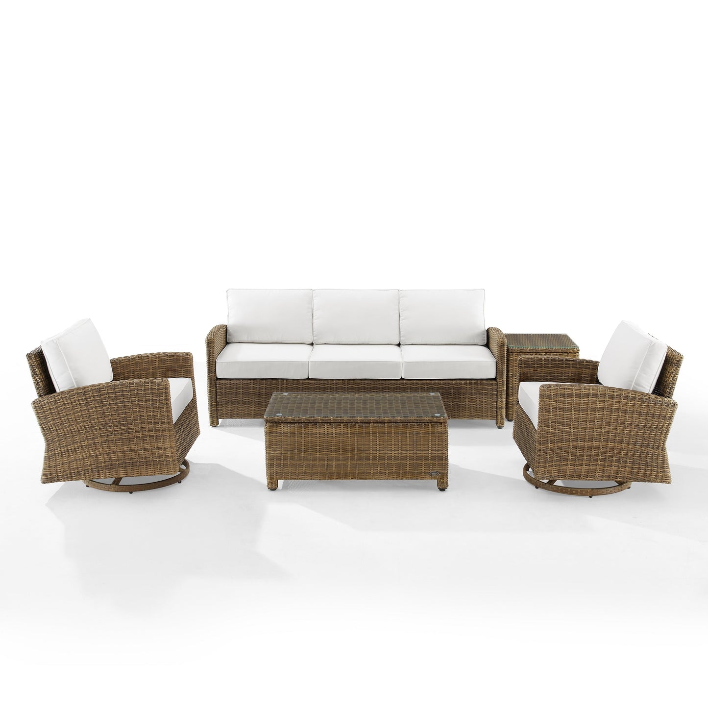 Ensemble canapé et fauteuil pivotant basculant Crosley Bradenton 5 pièces