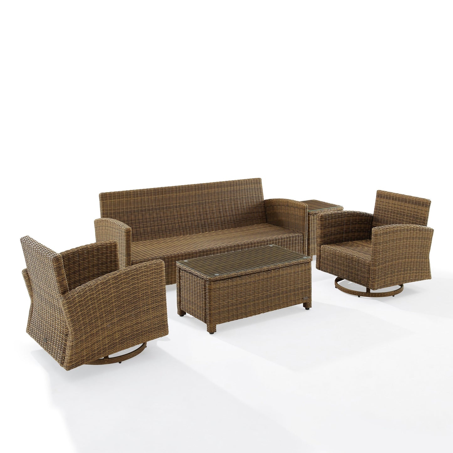 Ensemble canapé et fauteuil pivotant basculant Crosley Bradenton 5 pièces