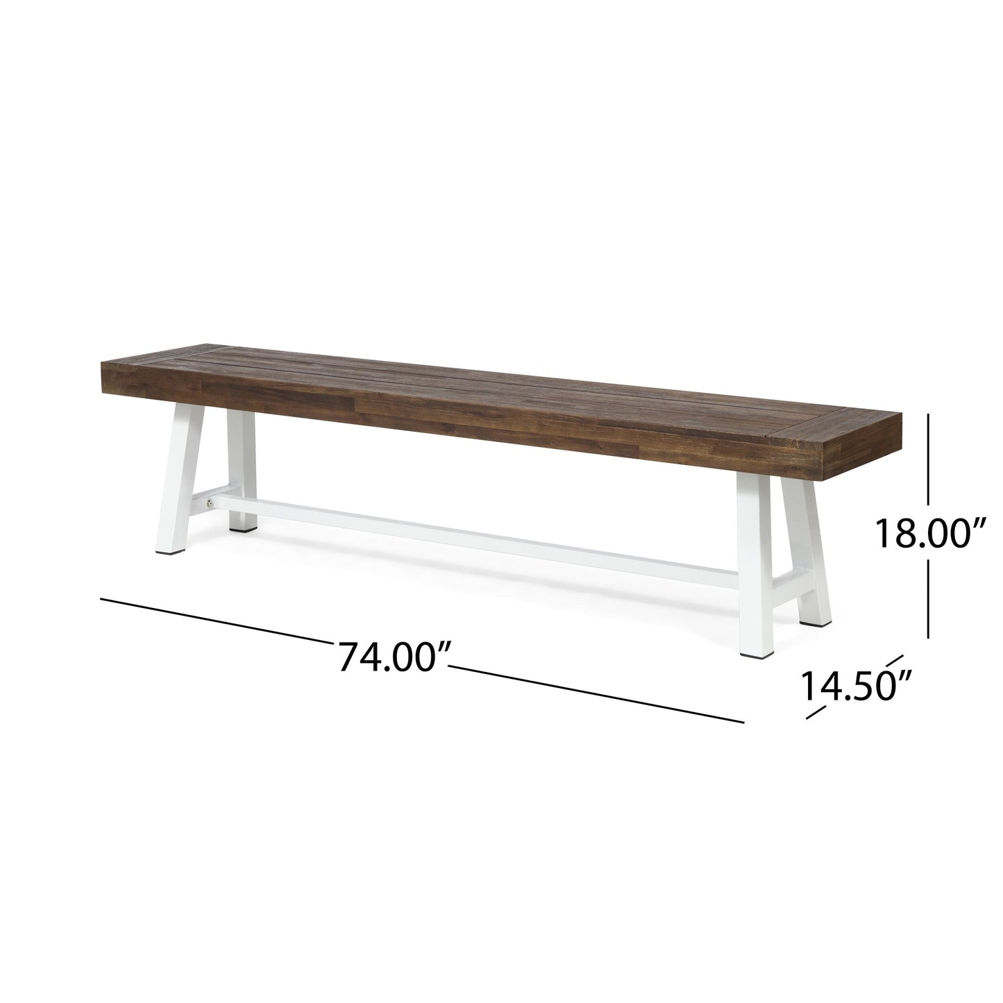 Banc d'extérieur en bois d'acacia Carlisle de Christopher Knight Home