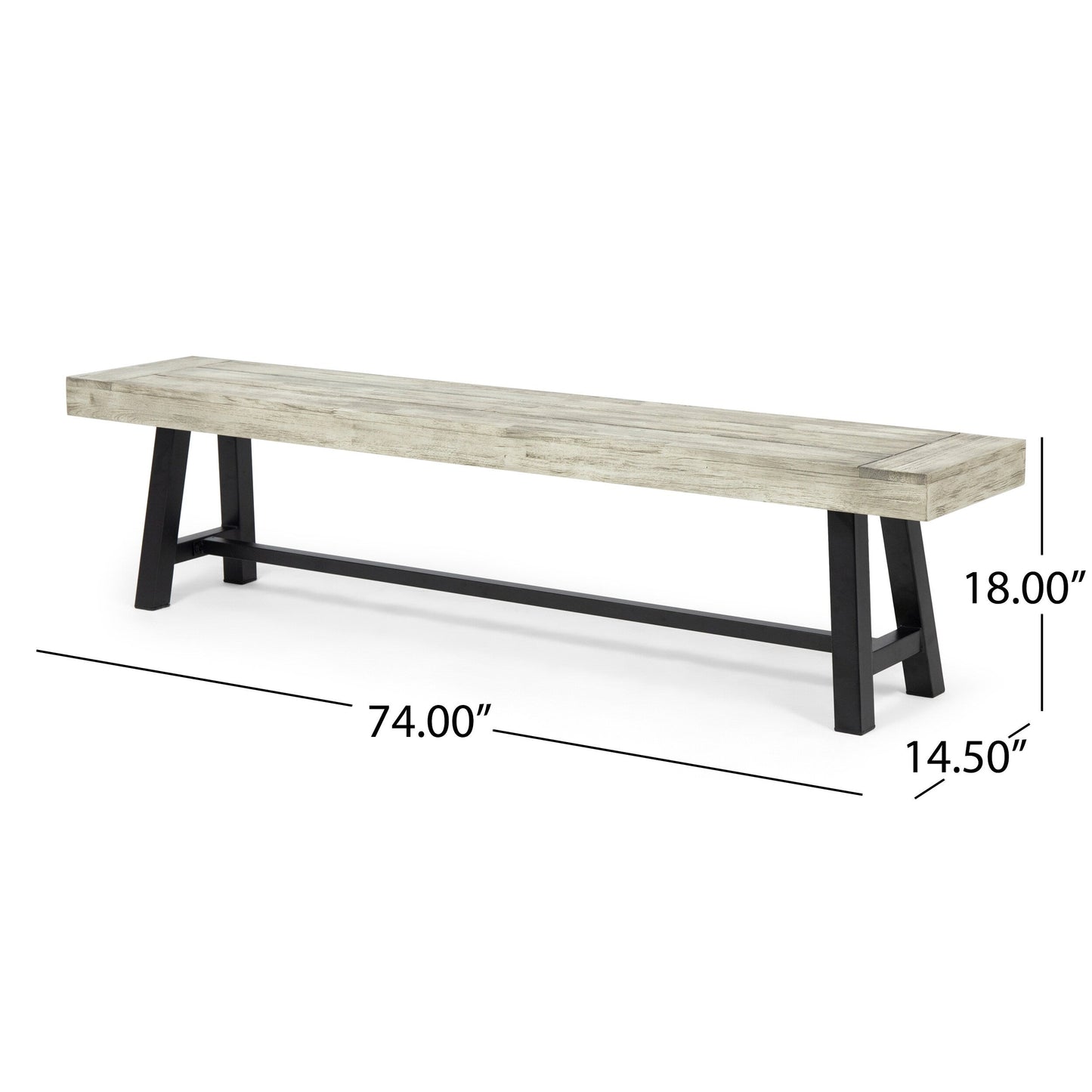 Banc d'extérieur en bois d'acacia Carlisle de Christopher Knight Home