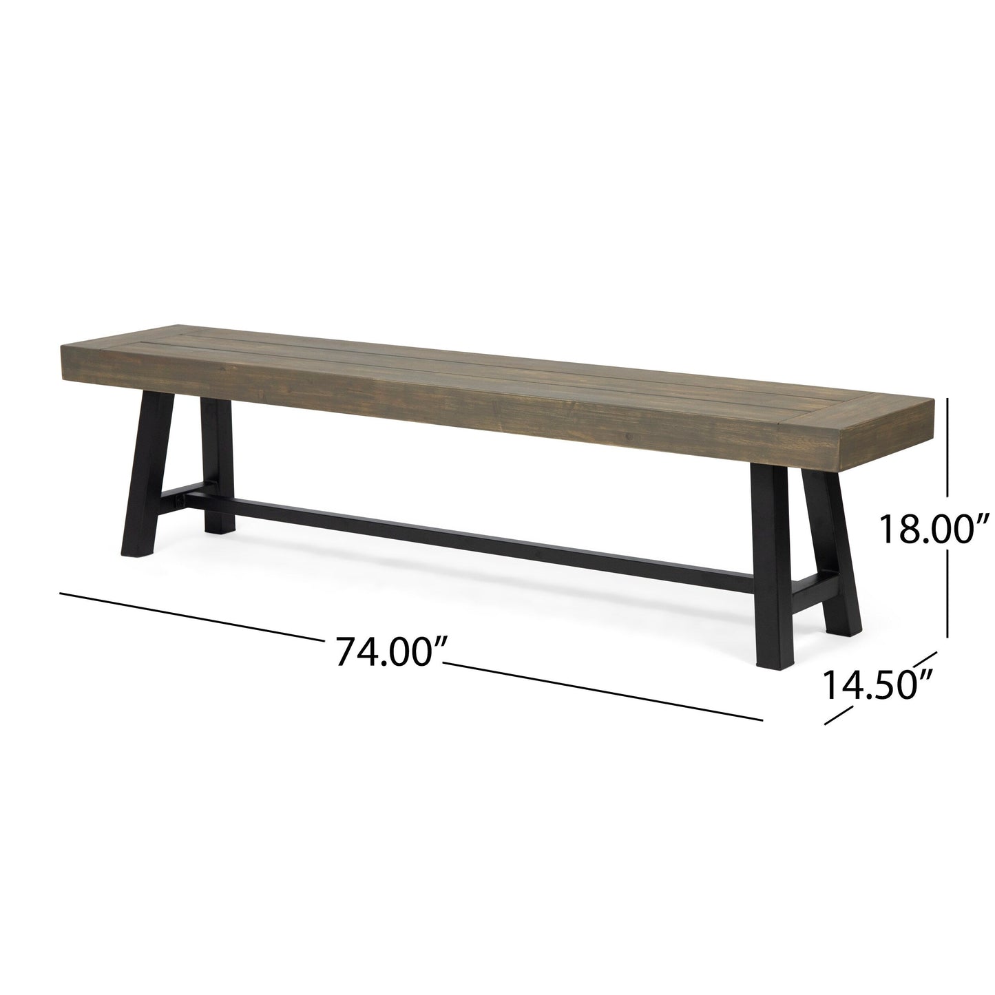 Banc d'extérieur en bois d'acacia Carlisle de Christopher Knight Home