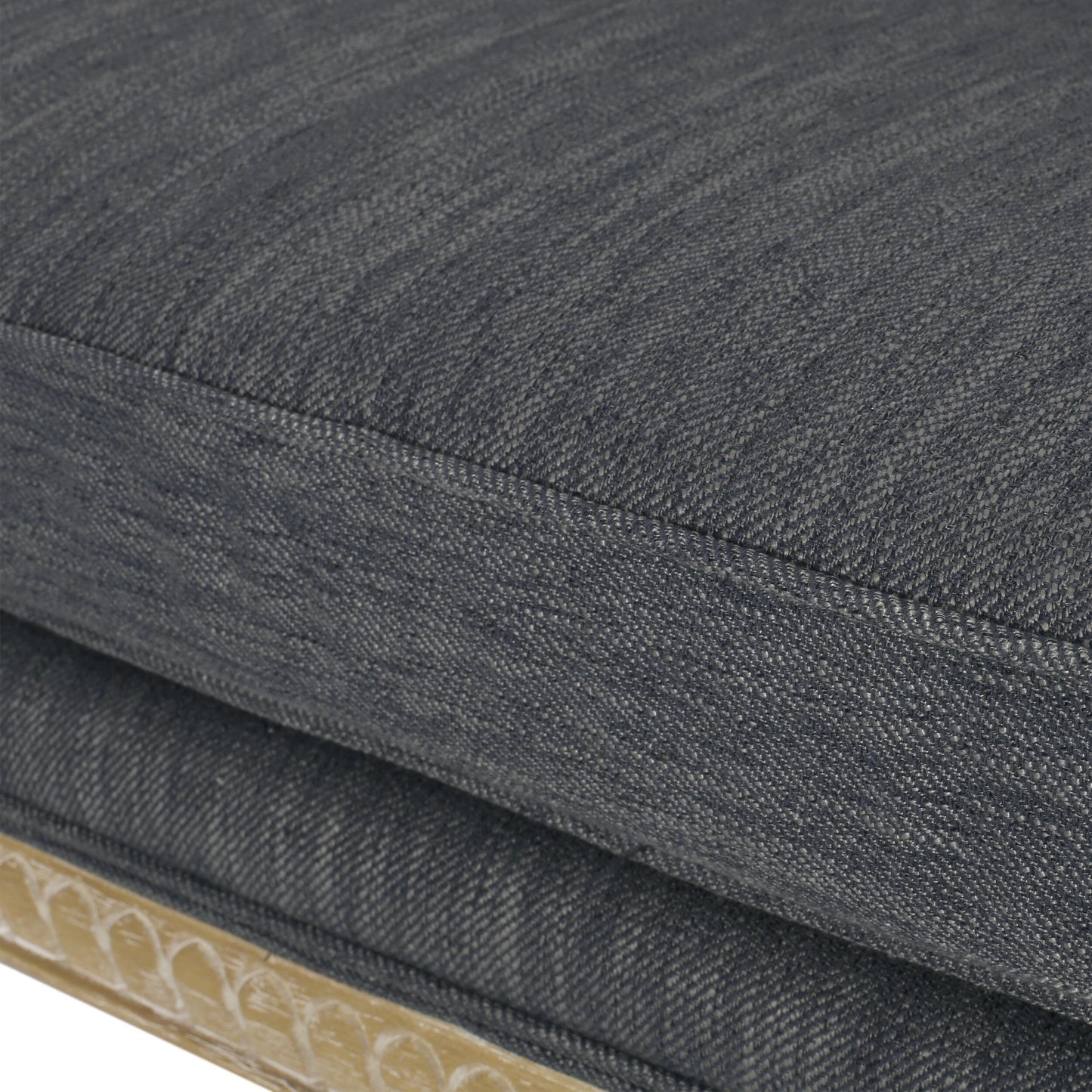 Canapé Loveseat en Bois Anthracite avec Structure en Bois de Hévéa
