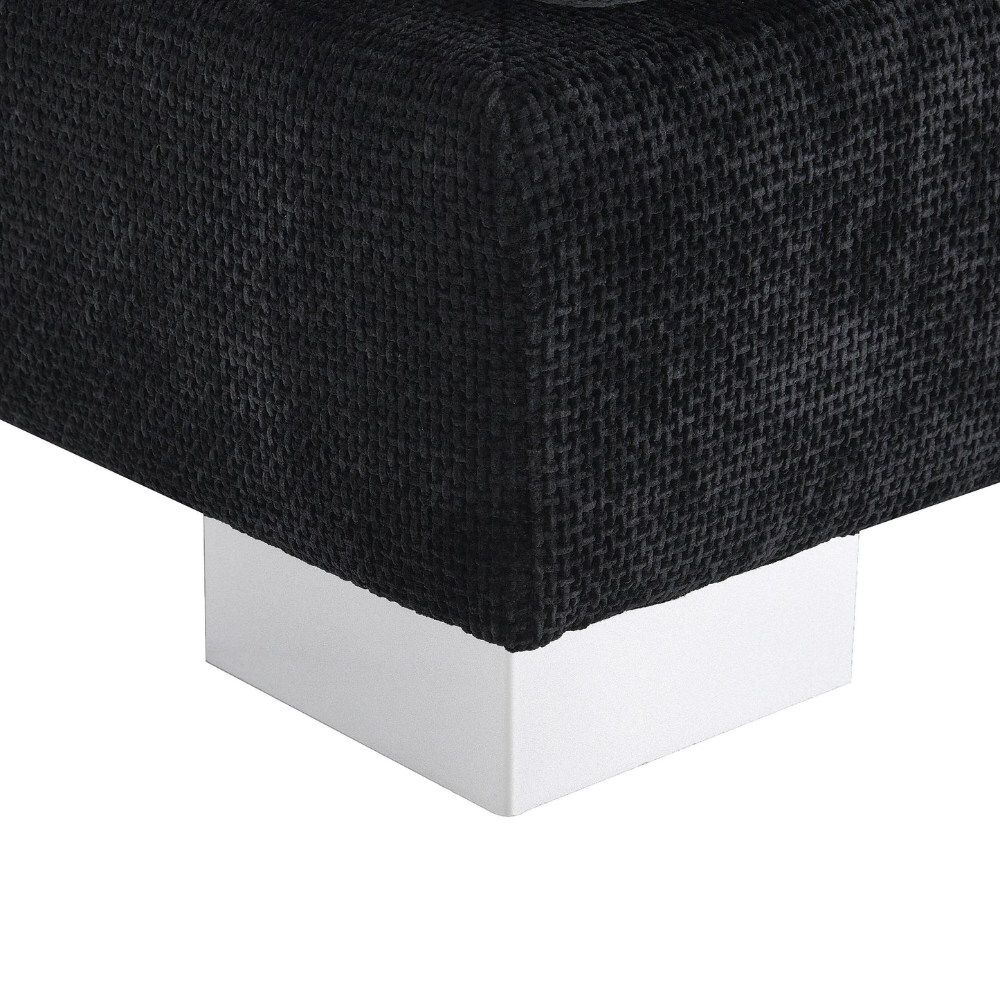 Canapé d'angle Cloud, ensemble de canapé de luxe en forme de L avec 2 coussins gratuits, mobilier d'intérieur en chenille 4 places avec chaise longue surdimensionnée