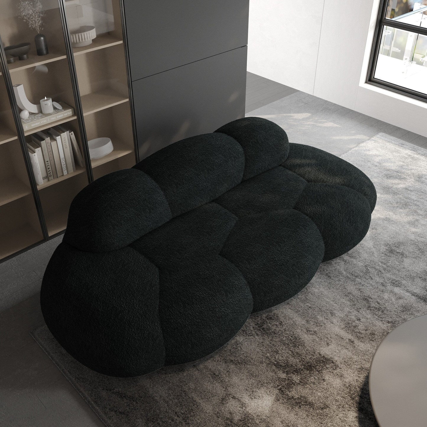 Canapés en forme de nuage pour le salon, canapé moderne et confortable compressé, canapé de loisirs en forme de nuage pour la chambre à coucher, appartement.