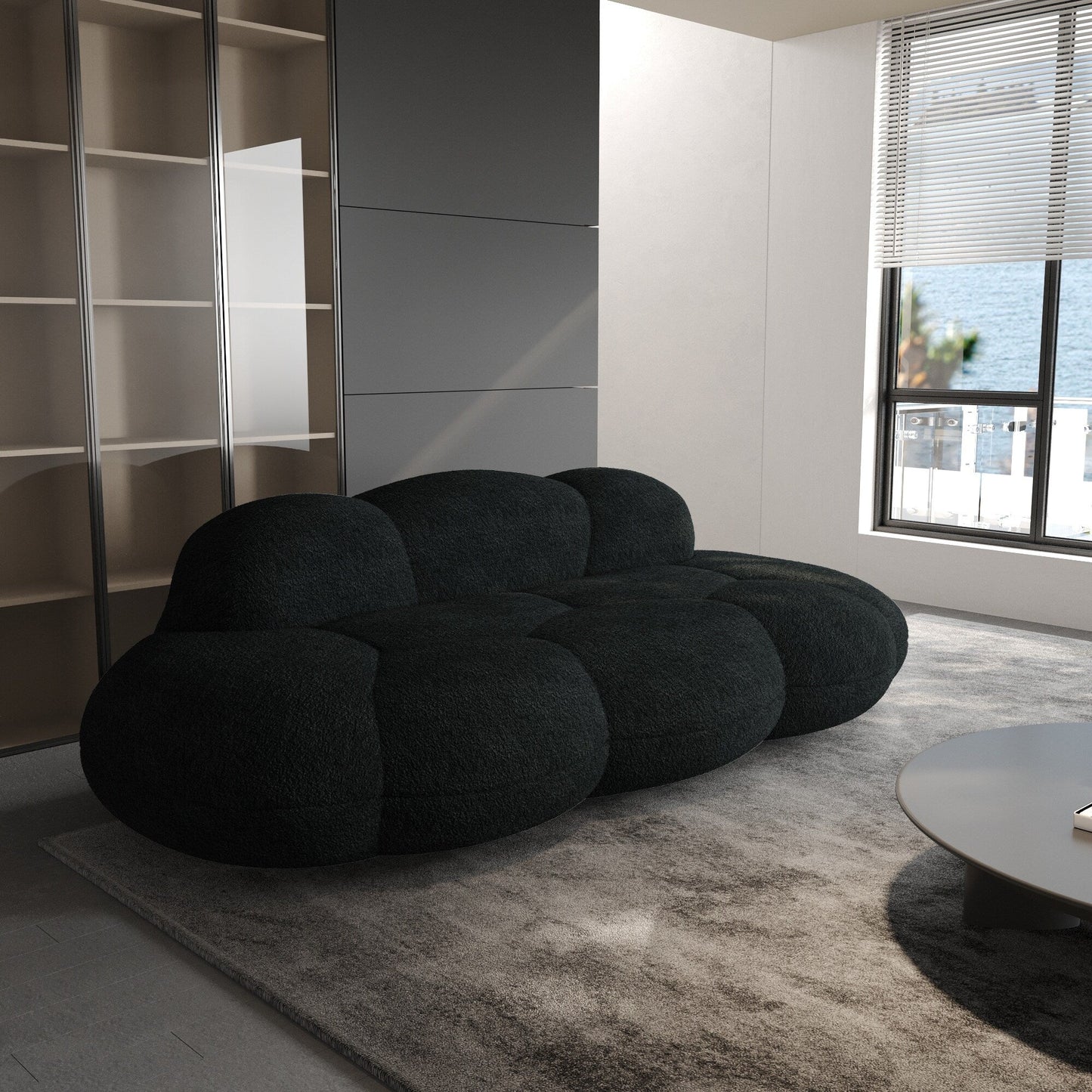 Canapés en forme de nuage pour le salon, canapé moderne et confortable compressé, canapé de loisirs en forme de nuage pour la chambre à coucher, appartement.