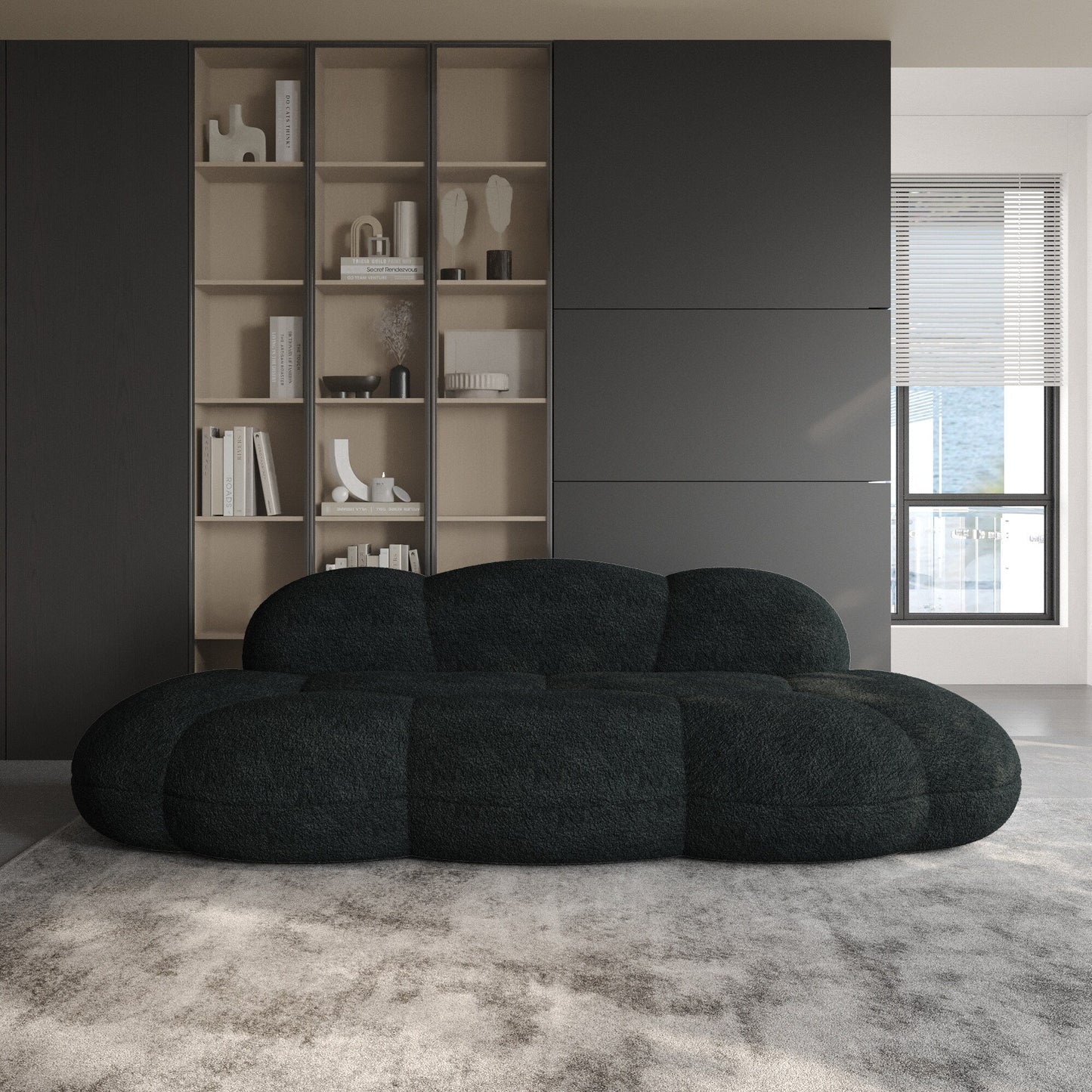 Canapés en forme de nuage pour le salon, canapé moderne et confortable compressé, canapé de loisirs en forme de nuage pour la chambre à coucher, appartement.