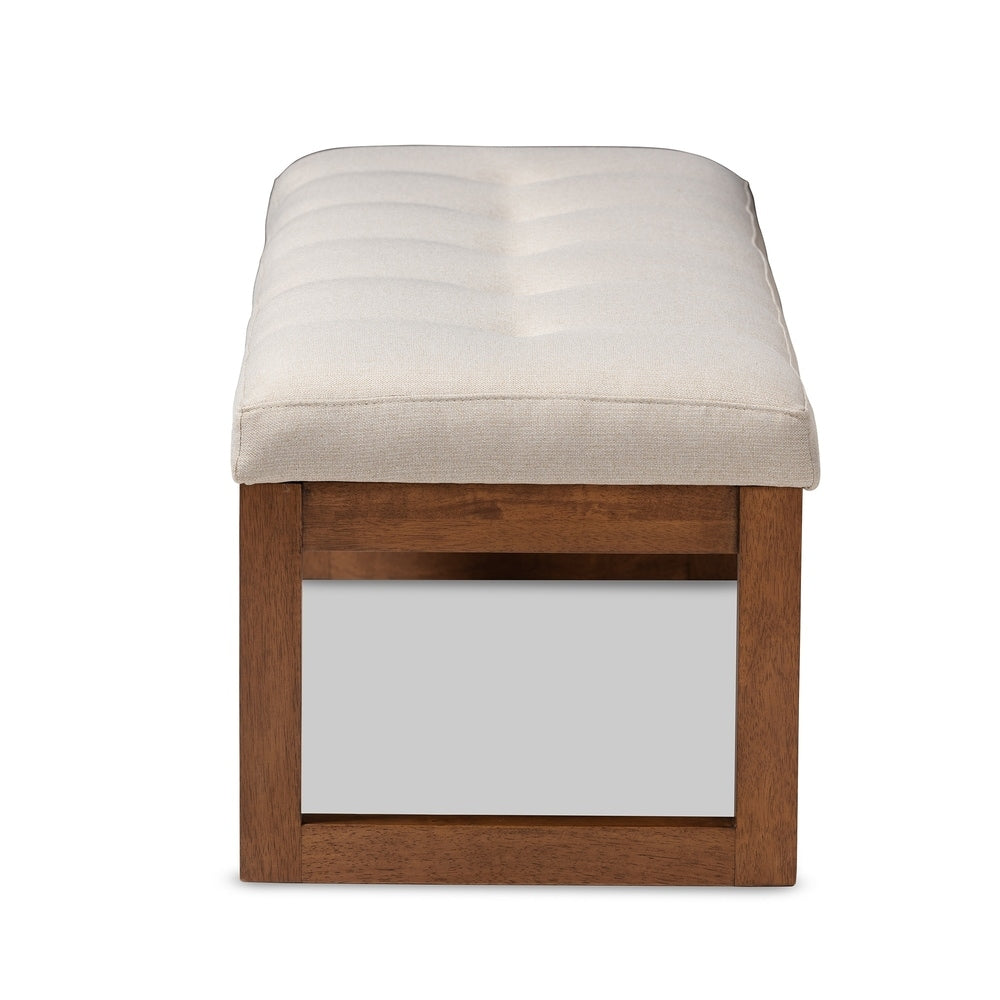 Banc contemporain recouvert de tissu par Baxton Studio