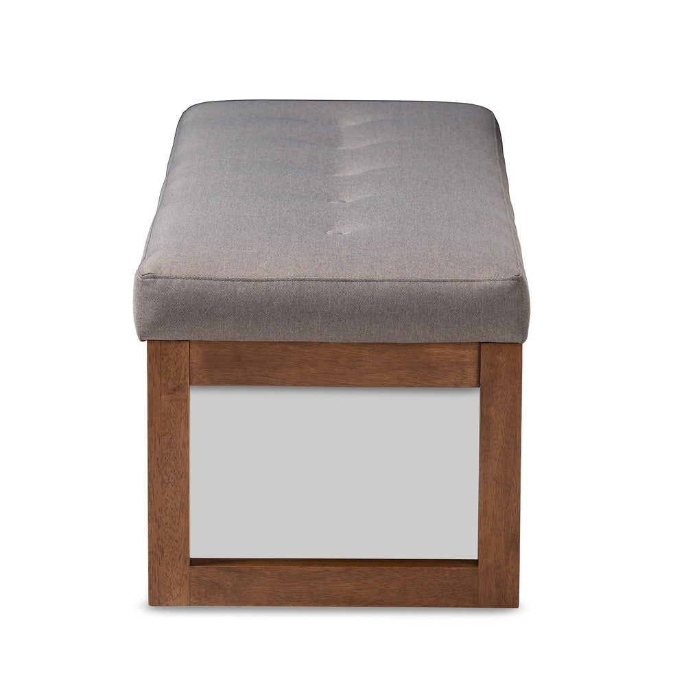 Banc contemporain recouvert de tissu par Baxton Studio