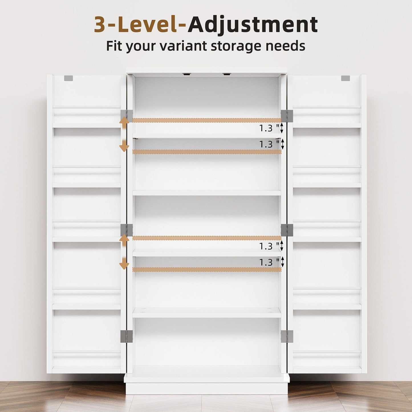 Armoire de rangement Futzca 47 pouces, armoires de cuisine en bois