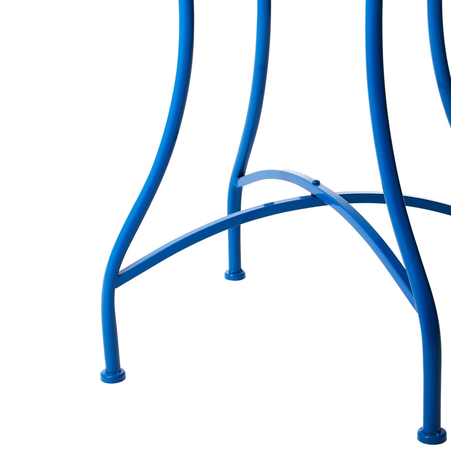 Glitzhome Ensemble de Bistro Pliable en Métal pour Extérieur 3 Pièces, Table et Chaises de Patio