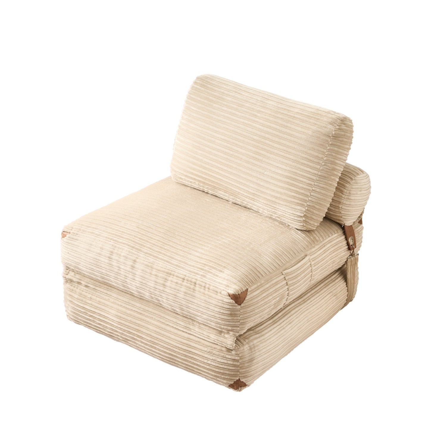 Canapé-lit pliable en tissu corduroy moderne HOOOWOOO