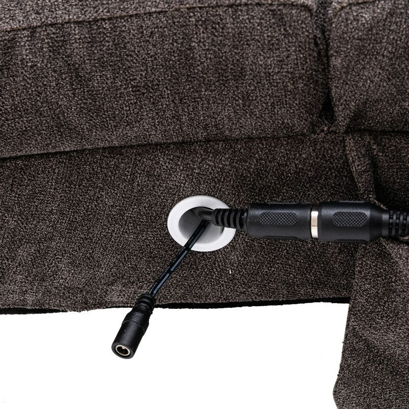 Fauteuil de massage en lin avec télécommande, fauteuil de massage électrique ergonomique, 5 modes.