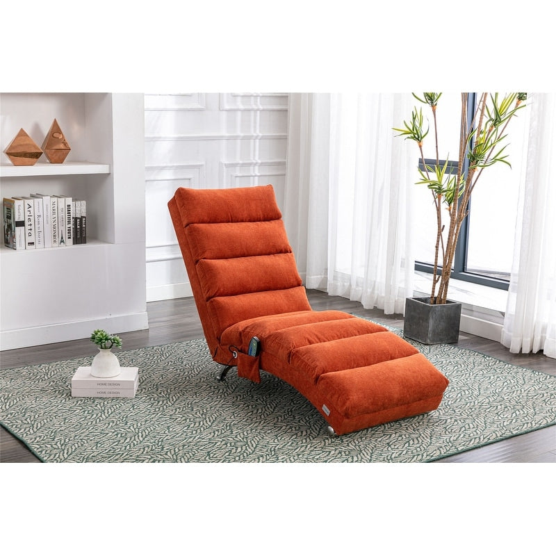 Fauteuil de massage en lin avec télécommande, fauteuil de massage électrique ergonomique, 5 modes.