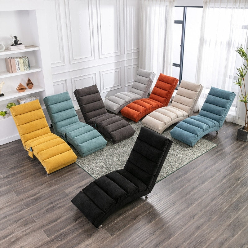 Fauteuil de massage en lin avec télécommande, fauteuil de massage électrique ergonomique, 5 modes.