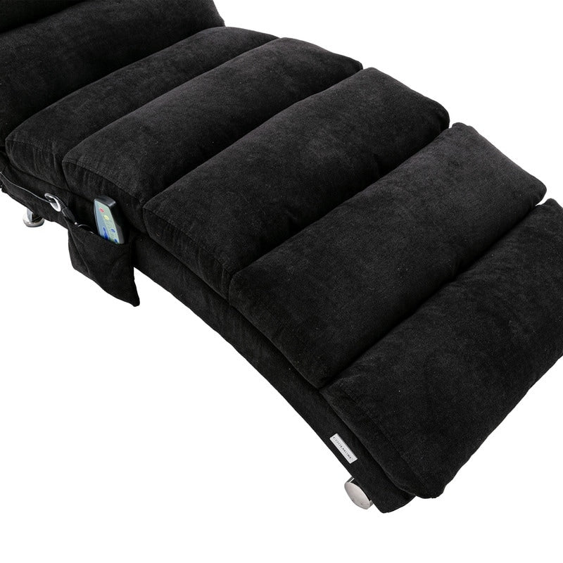 Fauteuil de massage en lin avec télécommande, fauteuil de massage électrique ergonomique, 5 modes.
