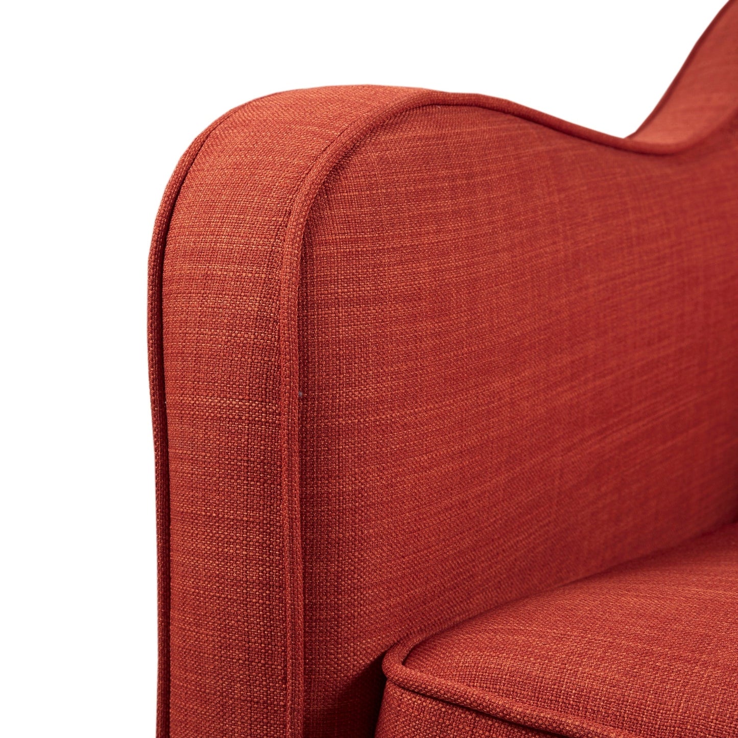 Fauteuil pivotant à accoudoirs incurvés et recouvert de tissu Madison Park Betty