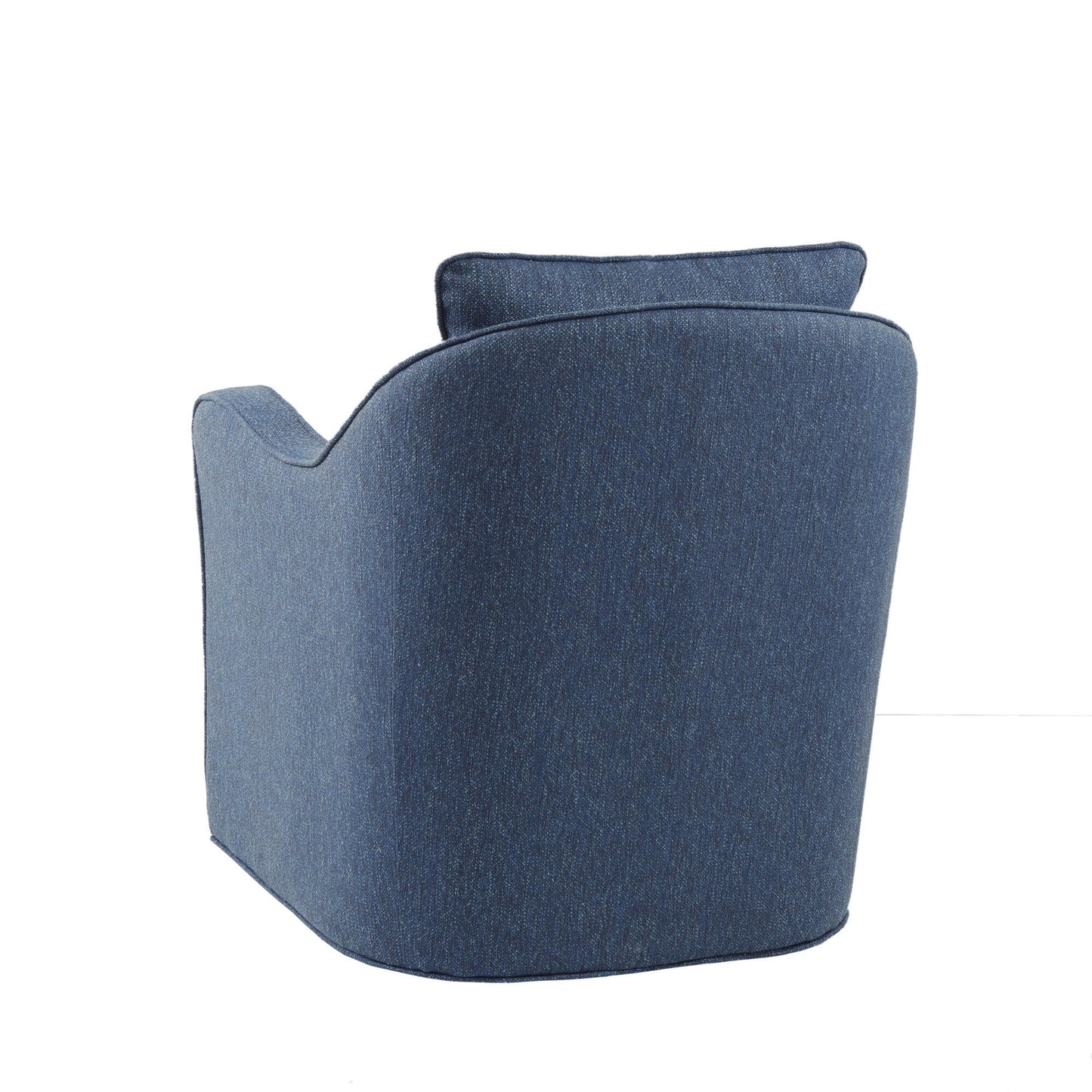 Fauteuil pivotant à accoudoirs incurvés et recouvert de tissu Madison Park Betty