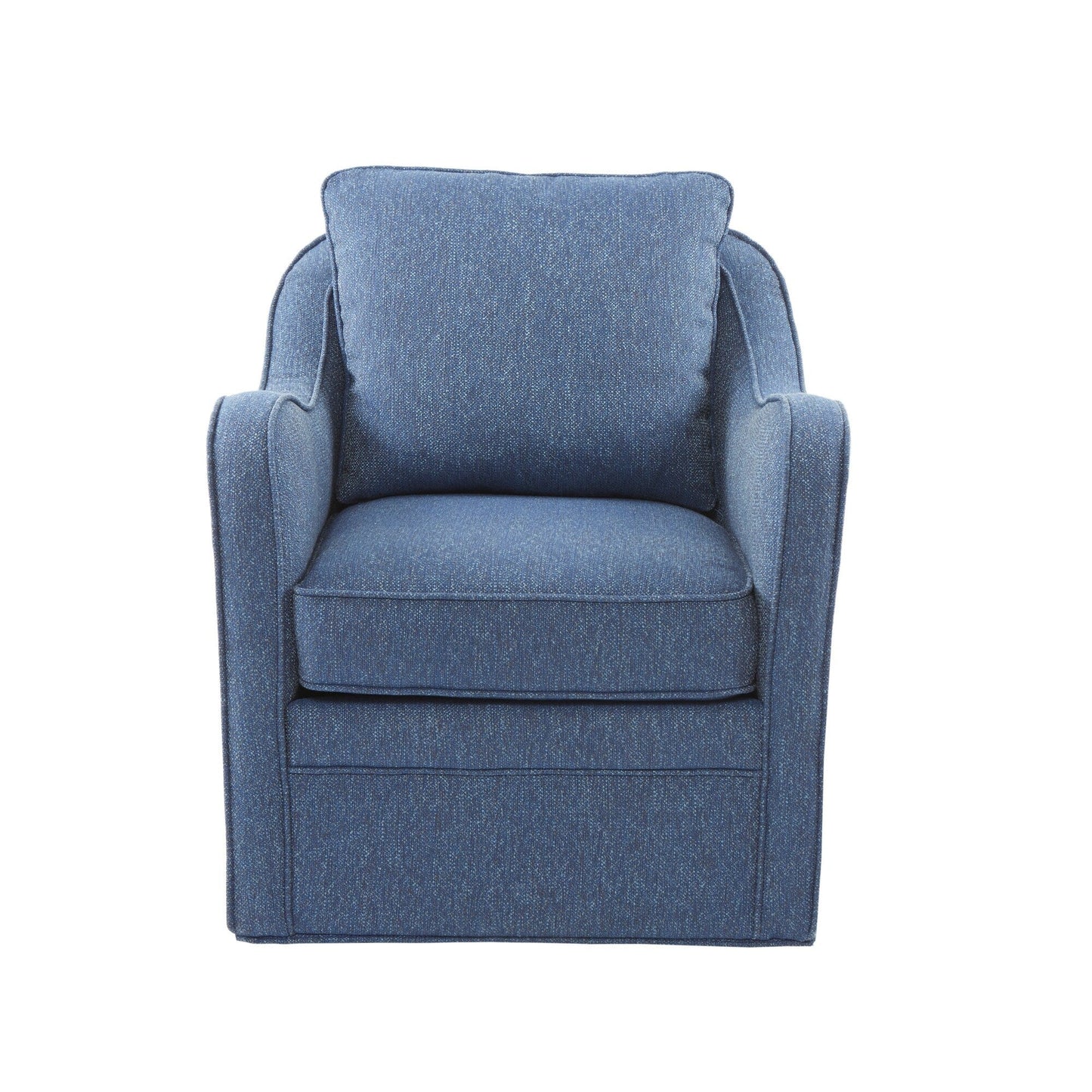 Fauteuil pivotant à accoudoirs incurvés et recouvert de tissu Madison Park Betty