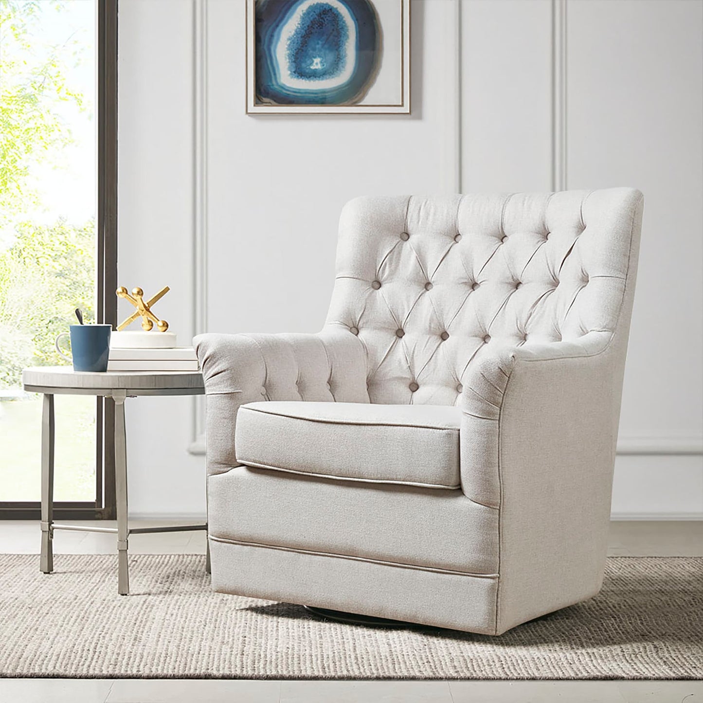 Fauteuil pivotant et basculant Madison Park Rae à 360 degrés