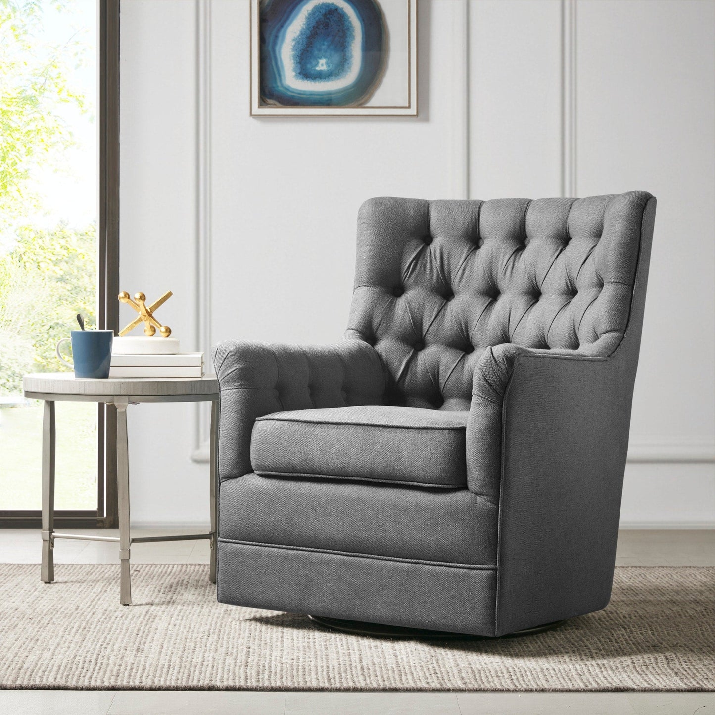 Fauteuil pivotant et basculant Madison Park Rae à 360 degrés