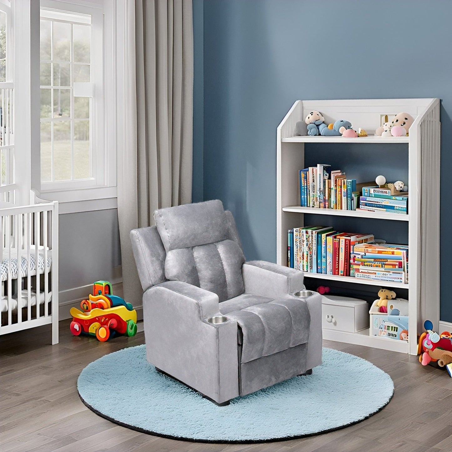Magic Seats pour super-héros et princesses, siège reclinable super luxueux pour enfants avec repose-pieds, repose-tête et 2 porte-gobelets.