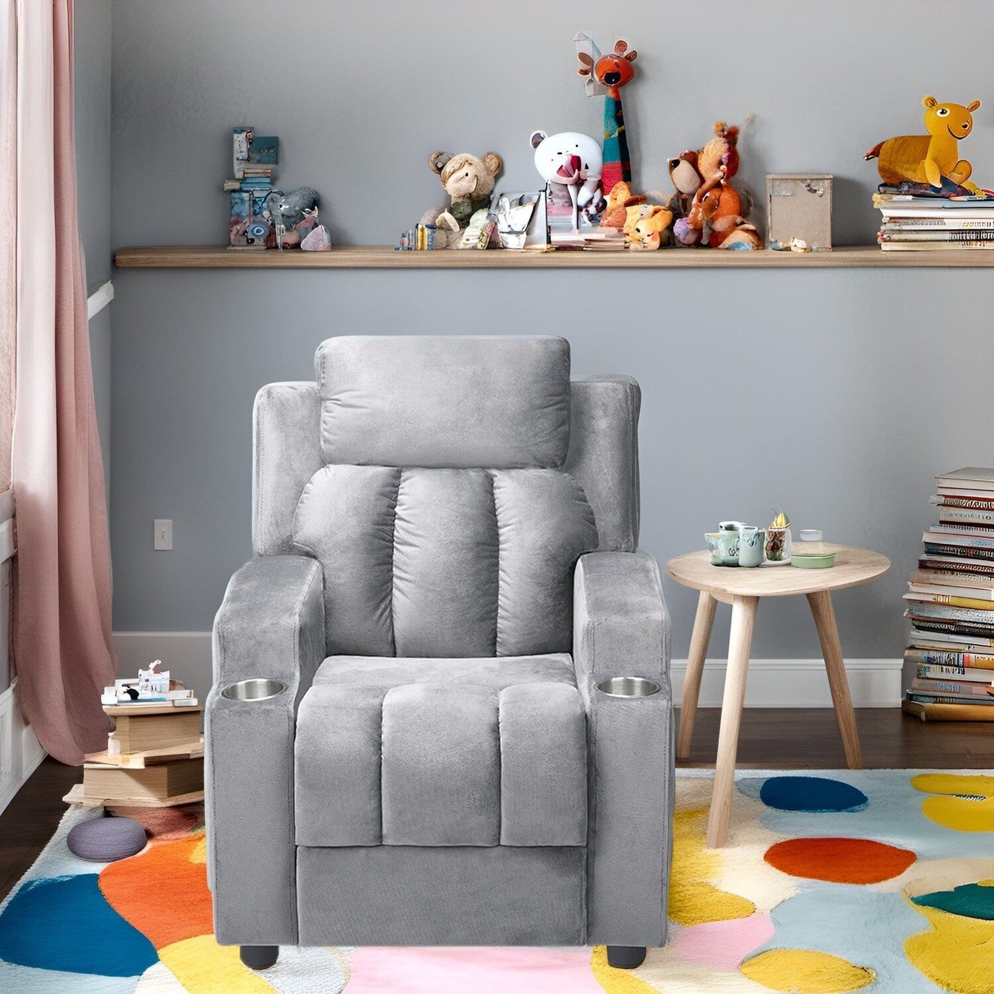 Magic Seats pour super-héros et princesses, siège reclinable super luxueux pour enfants avec repose-pieds, repose-tête et 2 porte-gobelets.