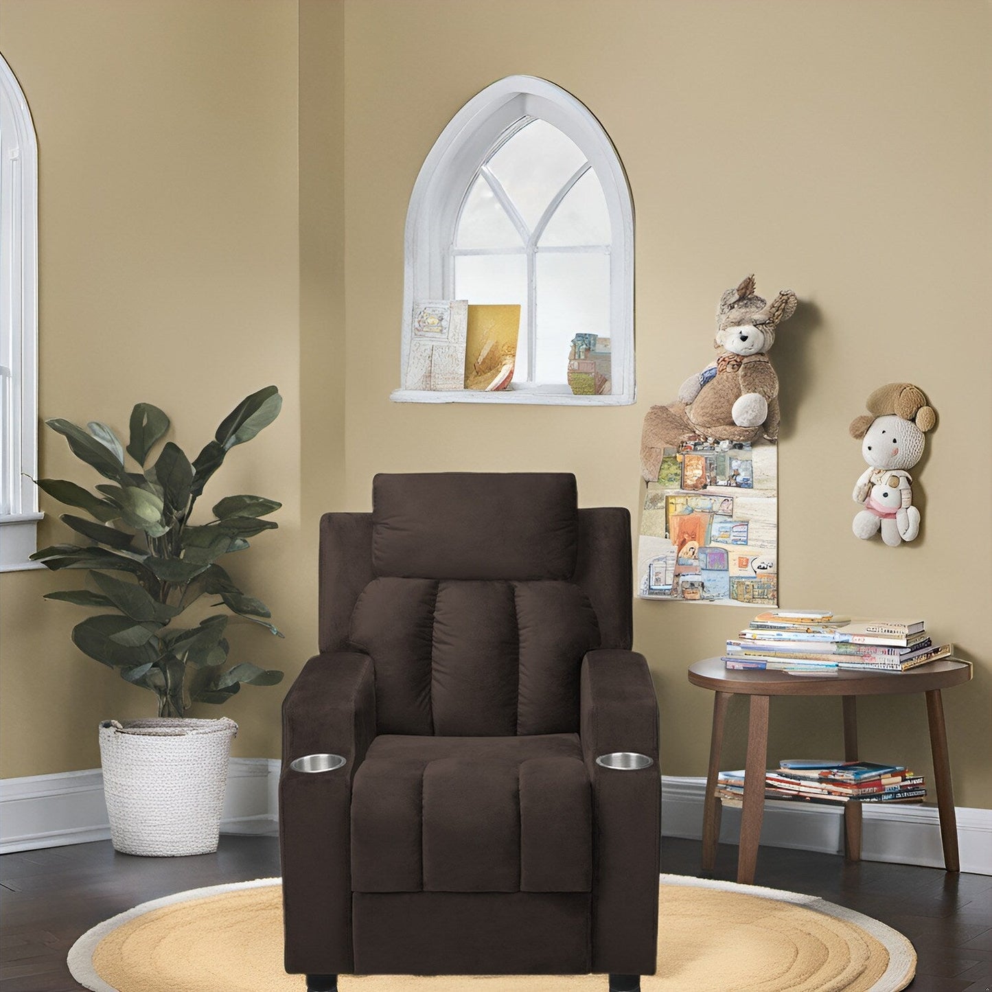Magic Seats pour super-héros et princesses, siège reclinable super luxueux pour enfants avec repose-pieds, repose-tête et 2 porte-gobelets.