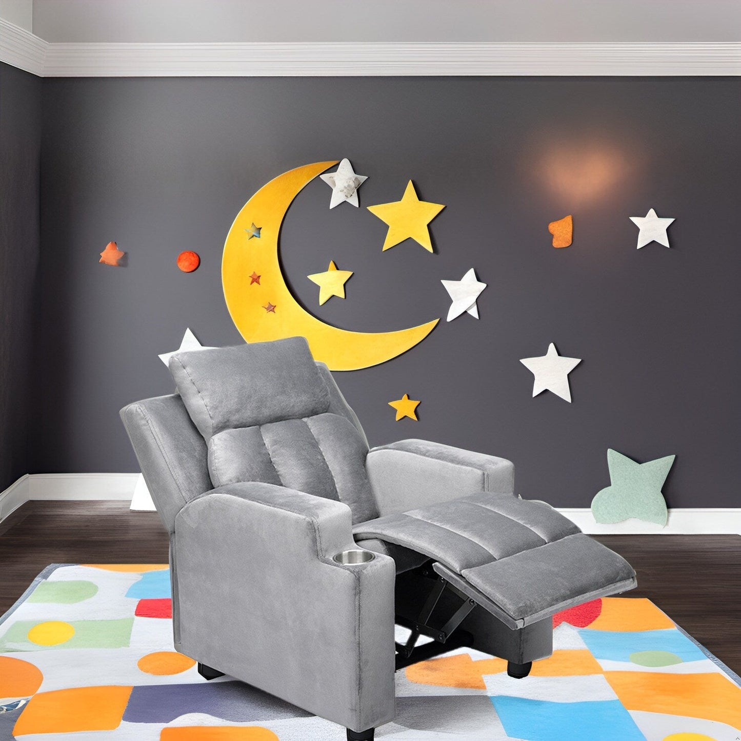 Magic Seats pour super-héros et princesses, siège reclinable super luxueux pour enfants avec repose-pieds, repose-tête et 2 porte-gobelets.