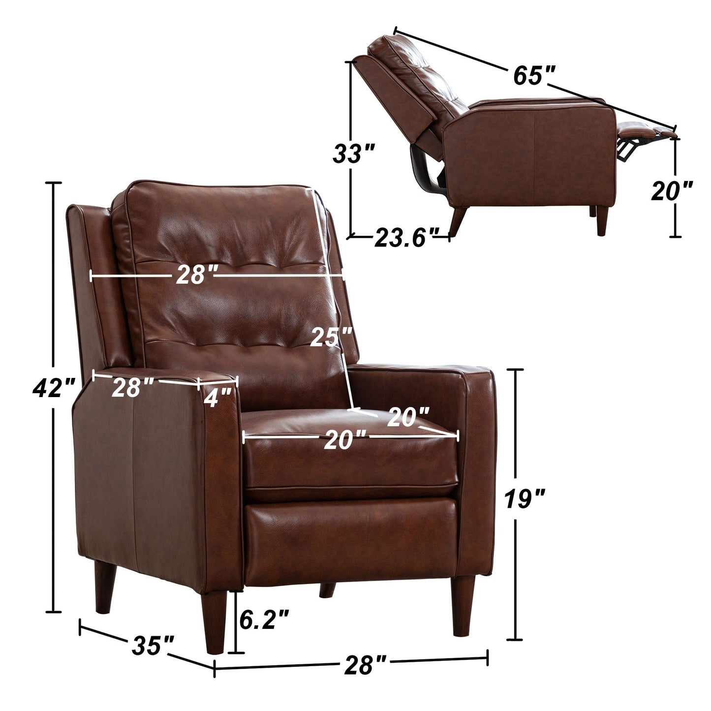 Fauteuil inclinable à bascule, fauteuil en tissu à bascule avec décoration à rivets, fauteuil d'appoint pour salon.