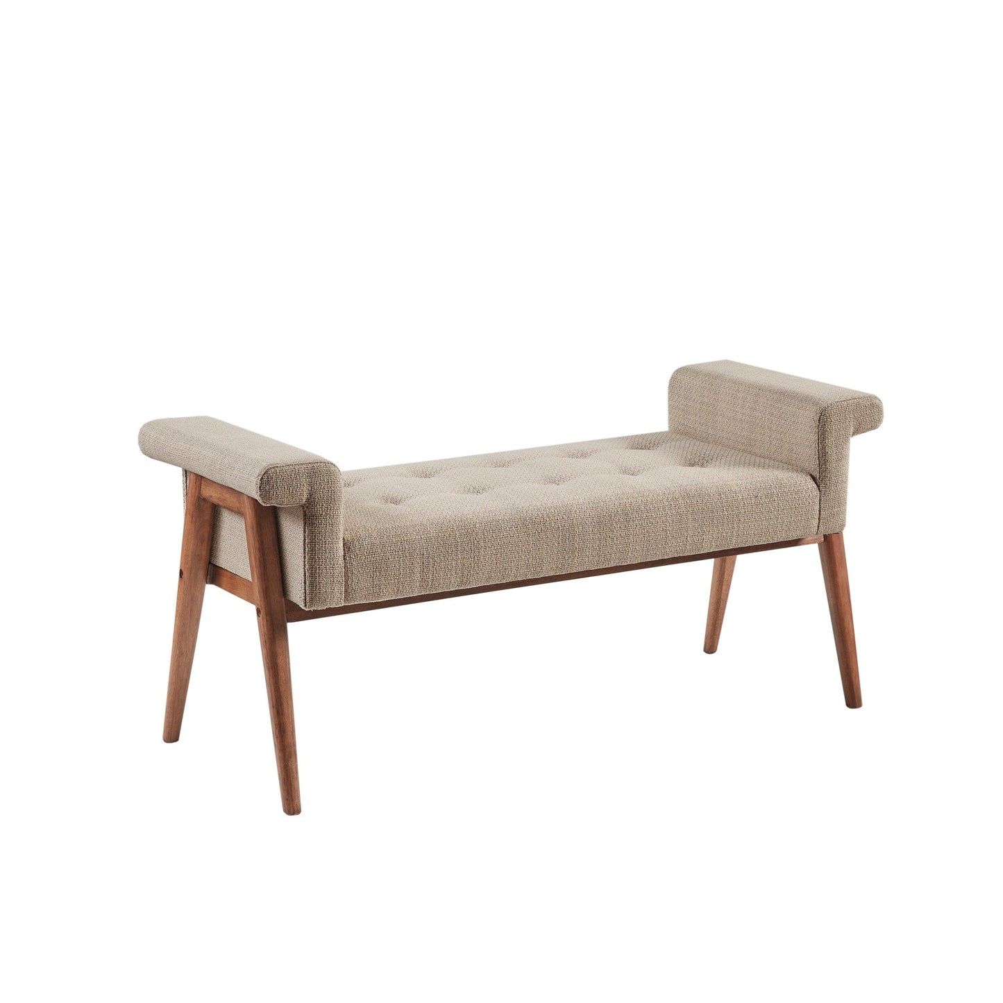 Banc d'appoint Mason, couleur taupe, par INK+IVY