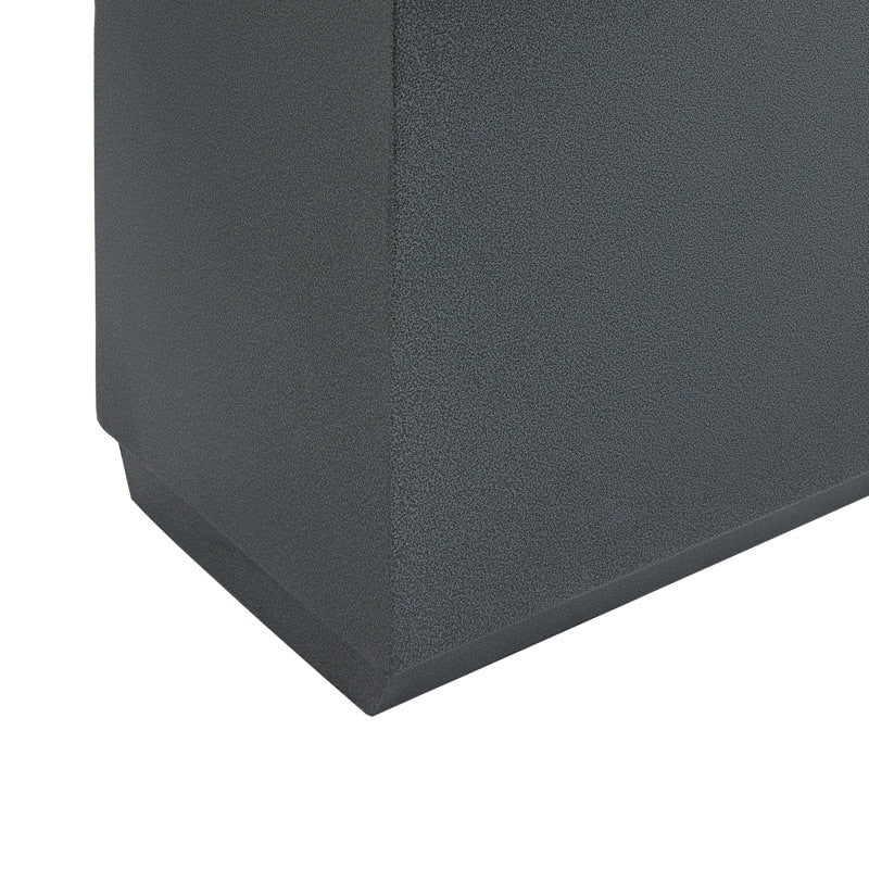 Grand bac à plantes métallique pour extérieur, 96,5 x 76,2 x 76,2 cm (LxlxH) - Bac à plantes avec séparateur métallique - 96,5x76,2x76,2
