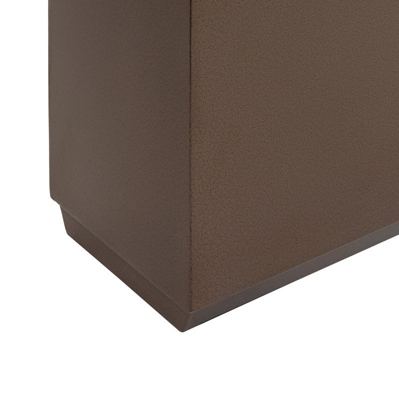 Grand bac à plantes métallique pour extérieur, 96,5 x 76,2 x 76,2 cm (LxlxH) - Bac à plantes avec séparateur métallique - 96,5x76,2x76,2